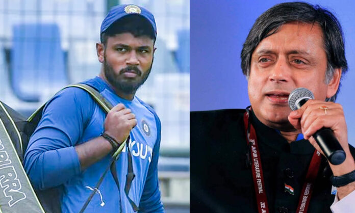 Shashi Tharoor Sanju Samson Indian team