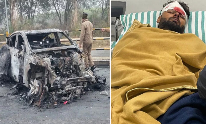 news-2 In Uttarakhand, close to Roorkee, Rishabh Pant's car was involved in an accident Rishabh Pant