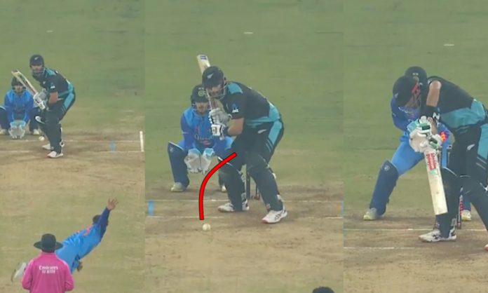 news-6 India's Kuldeep Yadav outsmarts New Zealand's Daryl Mitchell with an unplayable delivery in the second Twenty20 international Kuldeep Yadav