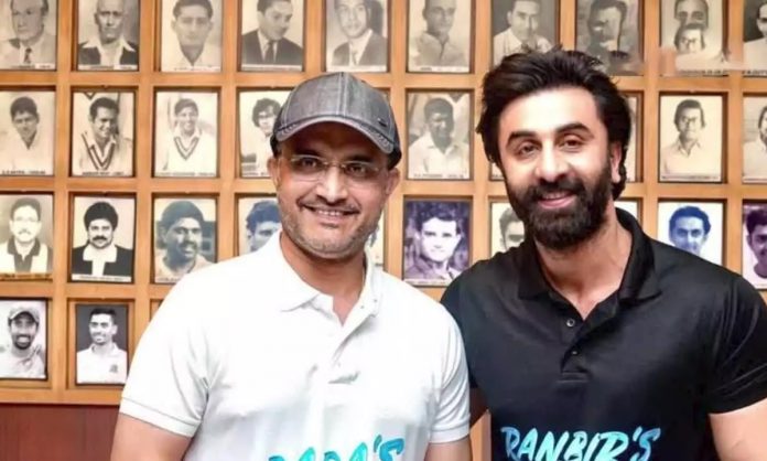 Sourav Ganguly and Ranbir Kapoor