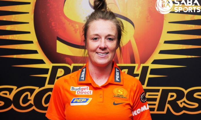 news-9 Former England player Rebecca Grundy has been named the head coach of the Perth Scorchers.' with you Rebecca Grundy